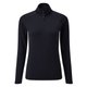 Tee shirt manches longues col zippé femme UV Tec - Navy - 10