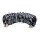 Tuyau spiralé pour pompe de lavage 7,5m avec raccords filetés mâle & femelle 1/2