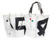 Sea girl sac shopping en toile à voile noir 51x17x41 cm 16 litres