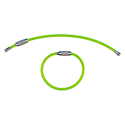 Sécurité - NA - Pack de 6 loops de 6 pouces (2 argents, 2 noirs, 2 verts)