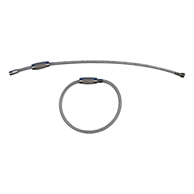 Sécurité - NA - Pack de 6 loops de 6 pouces (2 argents, 2 noirs, 2 verts)