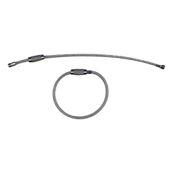Sécurité - NA - Pack de 6 loops de 6 pouces (2 argents, 2 noirs, 2 verts)