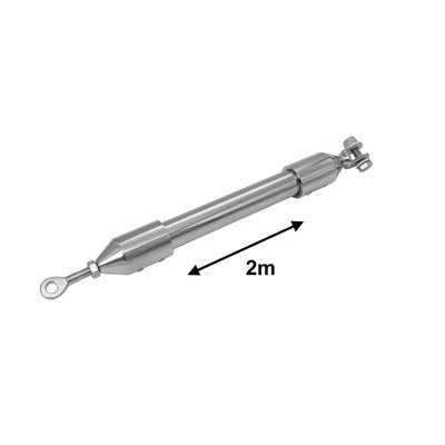 Électricité - NA - Kit de montage pour panneaux solaires sur poteau ( tube de 2m en 25mm avec 2 embouts) - 10667