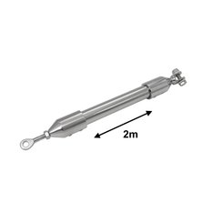 Électricité - NA - Kit de montage pour panneaux solaires sur poteau ( tube de 2m en 25mm avec 2 embouts) - 10667