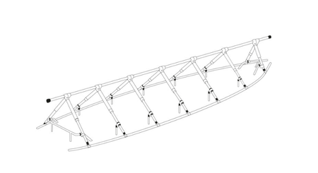 Mouillage - NA - Cadre de couverture 11x4.2 m - 7 paires de jambes - 10438