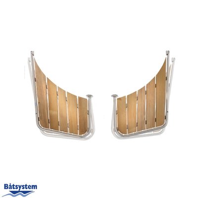 Mouillage - NA - Plateforme de bain teck type Gig 2 parties l=53 cm Ø25 mm - PS55