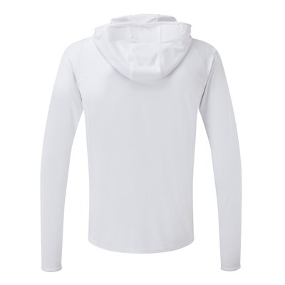 Équipage - NA - Tee shirt manches longues à capuche UV Tec - White - XL