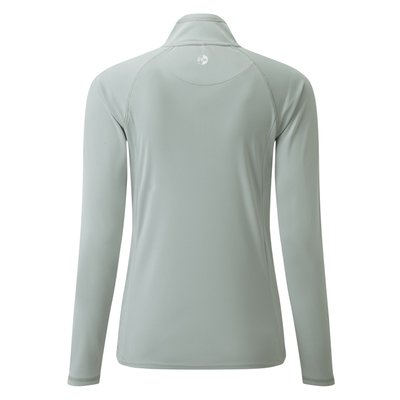 Équipage - NA - Tee shirt manches longues col zippé femme UV Tec - Medium Grey - 8