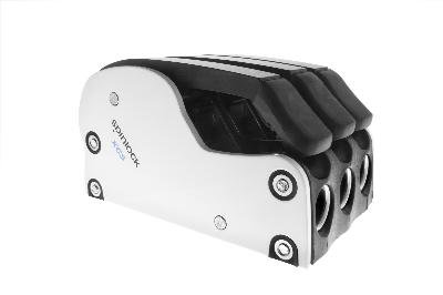 Accastillage et gréement - NA - Bloqueur XCS triple Ø8-14mm 1000kg blanc