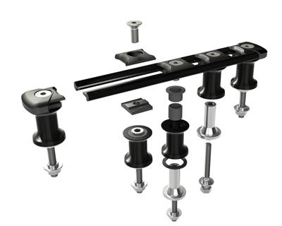 Accastillage et gréement - NA - Organiseur forte charge TSR de 2 réas Ø20mm (1 lignes)
