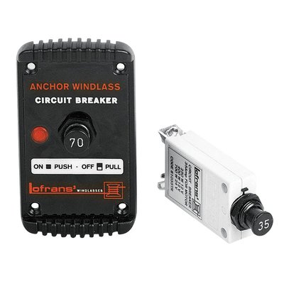 Électricité - NA - Coupe circuit hydraulique 125A avec plaque et LED