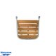 Plateforme de bain tube 25 mm 500x450 mm teck - PM4550
