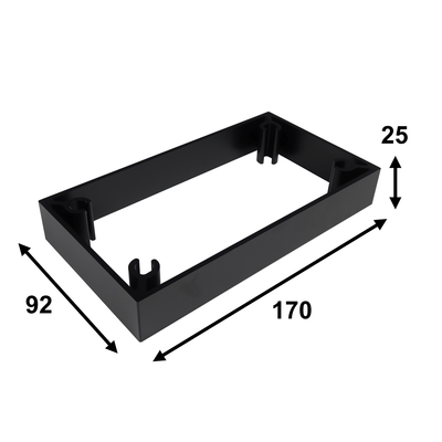Vie à bord - NA - Support d'extension pour plaque de montage Lagun noir anodisé - 30851