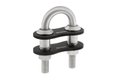 Padeye inox de 10mm avec plaque carbone