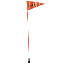 Pêche - NA - Pavillon sur mât fouet orange - Base noire