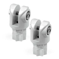Pêche - NA - Support de bimini Clevis - Blanc - Paire
