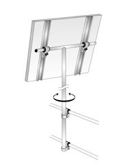 Électricité - NA - Support de panneau solaire rotatif 30 mm- 10608