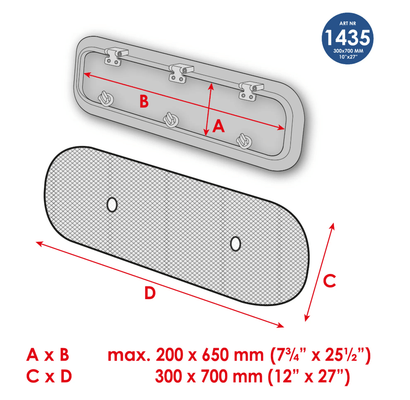 Vie à bord - NA - Moustiquaire pour hublots – grande - WLD1435