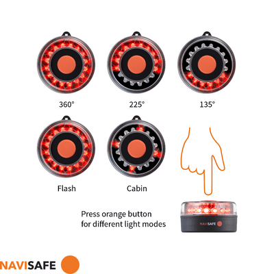 Électricité - NA - Navilight ALL RED 360° avec base Navimount - NS045
