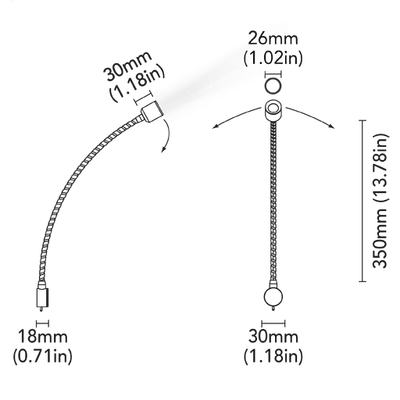 Électricité - NA - Catalina 1,5W finition chrome poli