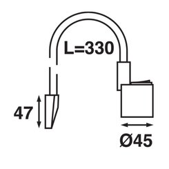 Électricité - NA - Cours LED SMD noir 330 mm - 94447-330