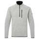 Knit Fleece 1/4 Zip Fleece - Grey Marl - 3XL