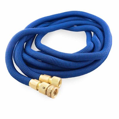 [Pas de famille] - [Pas de sous/famille] - Tuyau extensible pour pompe de lavage 15m avec raccords filetés mâle & femelle 1/2