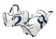 Sea boy sac de week-end sur roulettes en toile à voile marine 69x37x40 cm 75 litres