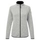 Womens Knit Fleece Jacket - Grey Marl - 3XL