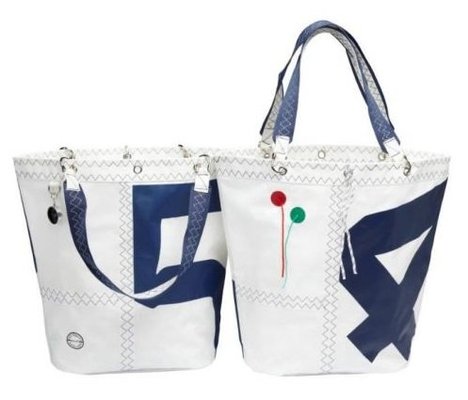 Équipage - NA - Sea girl sac shopping en toile à voile marine 51x17x41 cm 16 litres