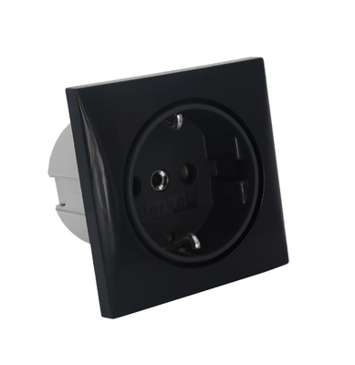 Électricité - NA - Prise 230V noire - BE5919b