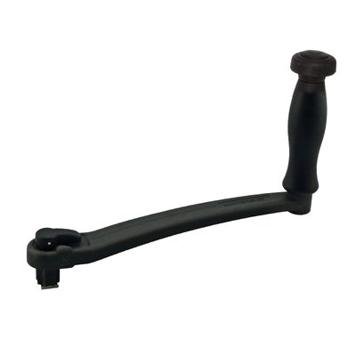 Accastillage et gréement - NA - Manivelle de winch alu anodisée noire avec verrouillage et poignée vitesse L=25cm