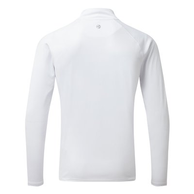 Équipage - NA - Tee shirt manches longues col zippé homme UV Tec - White - XS