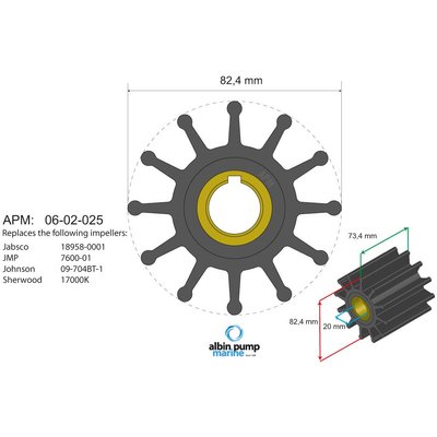 Moteur - NA - Turbine diamètre 82,4 - 20 , épaisseur 73,4