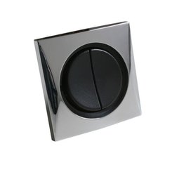 Électricité - NA - Interrupteur double chromé - B4870-2c