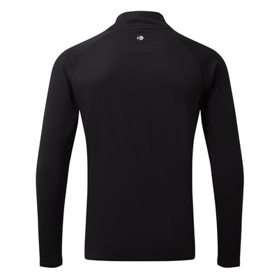 Équipage - NA - Tee shirt manches longues col zippé homme UV Tec - Black - XXXL
