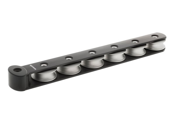 Accastillage et gréement - NA - Boite à réas asymétrique de 6 réas en aluminium Ø50mm
