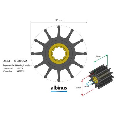 Moteur - NA - Turbine diamètre 95 - 20 , épaisseur 80
