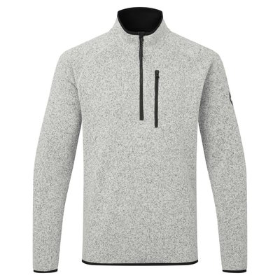 Équipage - NA - Knit Fleece 1/4 Zip Fleece - Grey Marl - 3XL