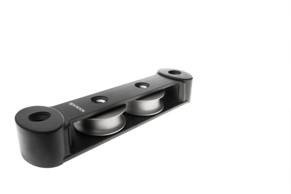 Accastillage et gréement - NA - Boite à réas symétrique de 2 réas en aluminium Ø50mm