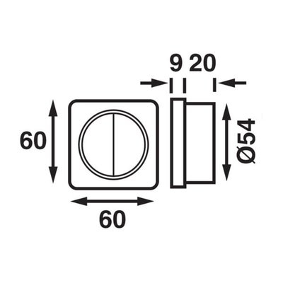 Électricité - NA - Interrupteur double chromé - B4870-2c
