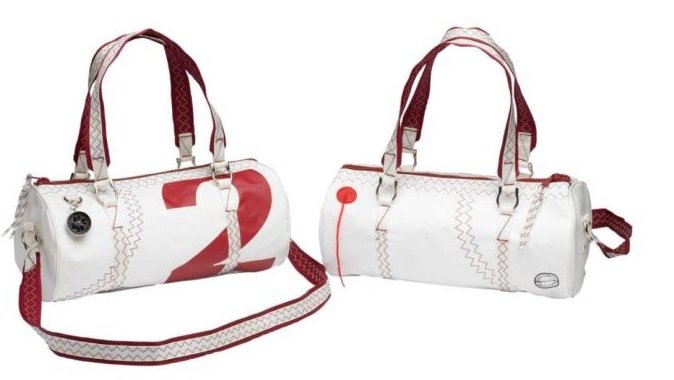 Équipage - NA - Sea lady sac à main polochon en toile à voile rouge 36x17x17 cm 5 litres