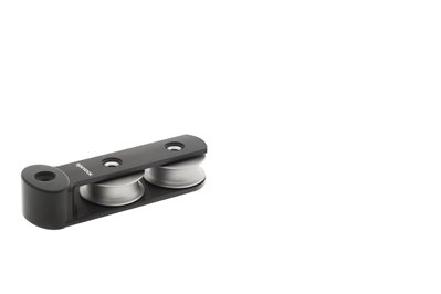 Accastillage et gréement - NA - Boite à réas asymétrique de 2 réas en aluminium Ø50mm