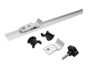 Électricité - NA - Profilés de maintien pour panneaux solaires de 650 mm avec raccords de tubes réglables de 32 mm - 10657