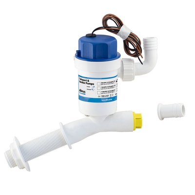 Pêche - NA - Pompe aérateur twinport 1100 GPH 75l/min 12v sortie angulée