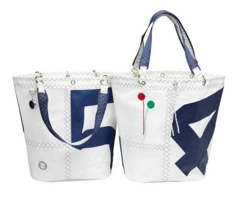 Équipage - NA - Sea girl sac shopping en toile à voile bleu royal 51x17x41 cm 16 litres