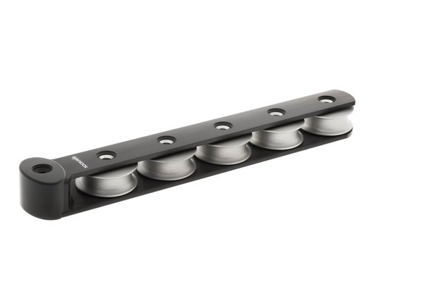 Accastillage et gréement - NA - Boite à réas asymétrique de 5 réas en aluminium Ø50mm