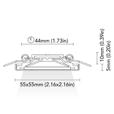 Électricité - NA - Miami 55C 1,5W finition blanc