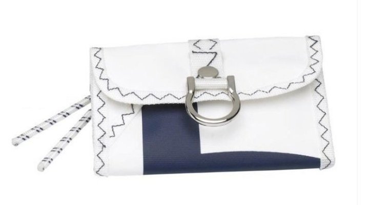 Équipage - NA - Sea wallet porte-monnaie en toile à voile marine 145x3x10 cm