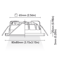 Électricité - NA - Miami 80C 4W finition inox satin